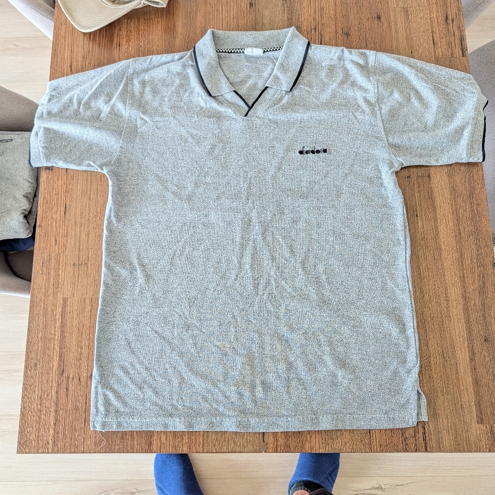 Diadora Light Gray Polo Shirt